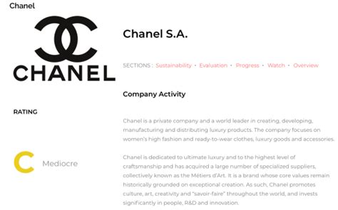 chanel sustainability report 2019|what is Chanel mission statement.